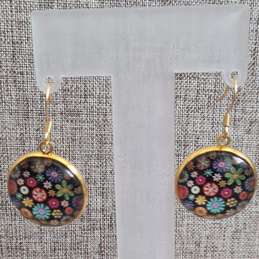 Boucles d'oreilles colorée