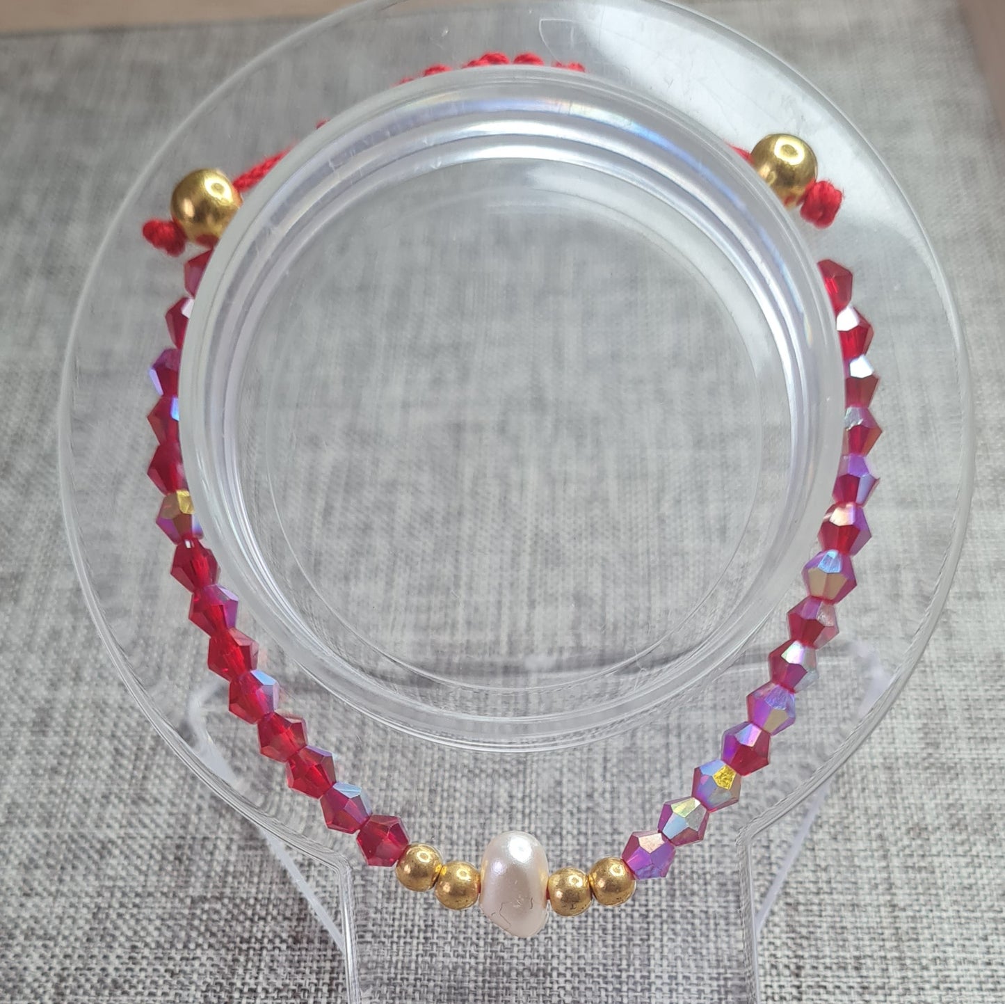 Bracelet rouge profond