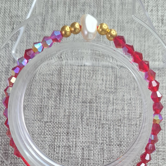 Bracelet rouge profond