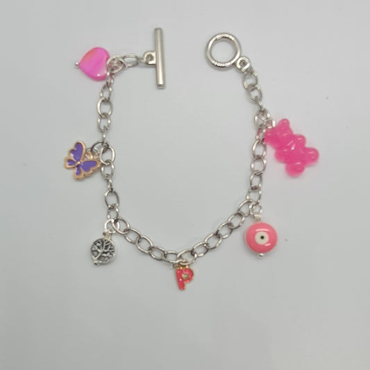 Bracelet ours rose