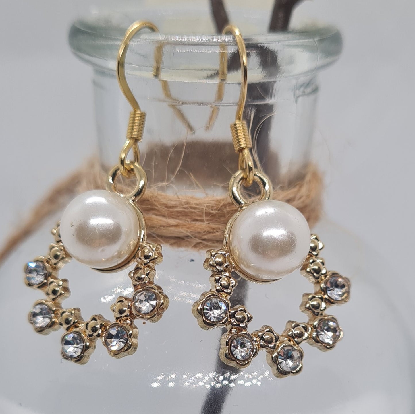 Boucles d'oreilles élégante à perles